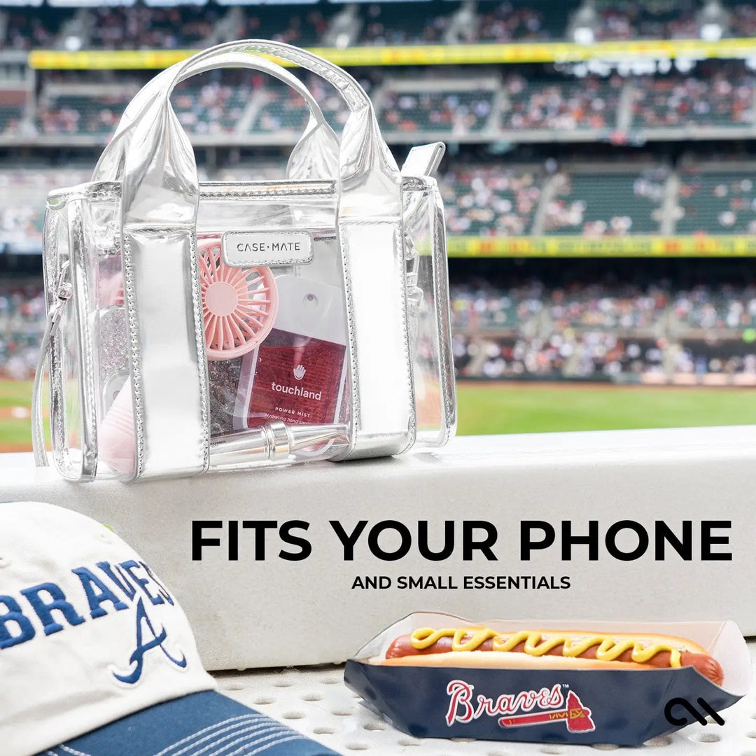 PREORDER: Clear Stadium Tote Bag - Silver Chrome by Case-Mate (Ships in 2-3 Weeks)
