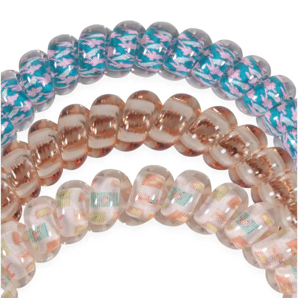 Teleties Hair Tie - Small Band Pack of 3 - Lain Snow Island Threads (Ships Next Week)