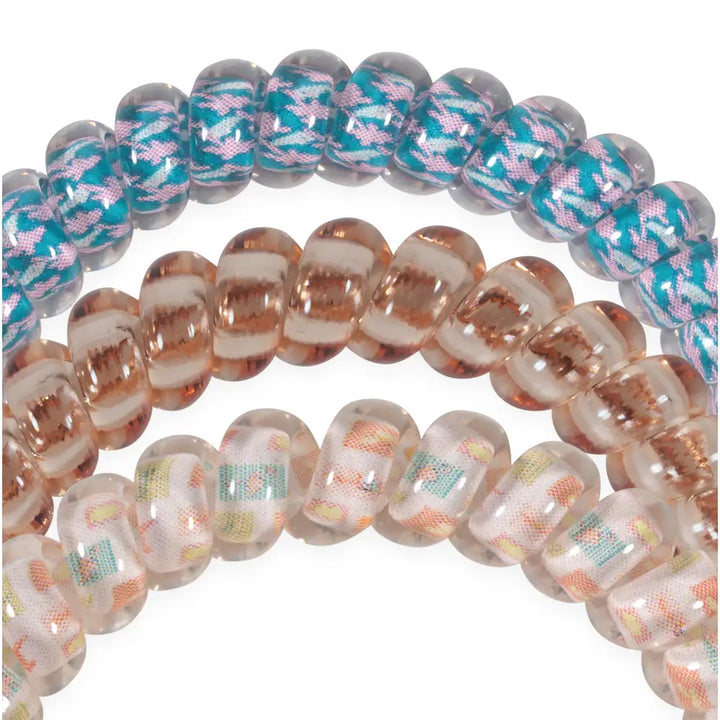 Teleties Hair Tie - Small Band Pack of 3 - Lain Snow Island Threads (Ships Next Week)