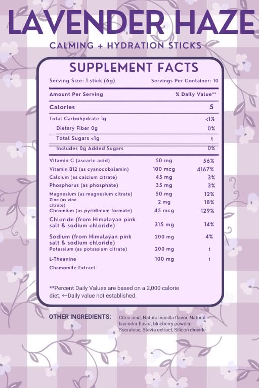 Glow Go Wellness Drinks - Lavender Haze by TMLL Beauty Co. (PREORDER: Ships in 2-3 Weeks)
