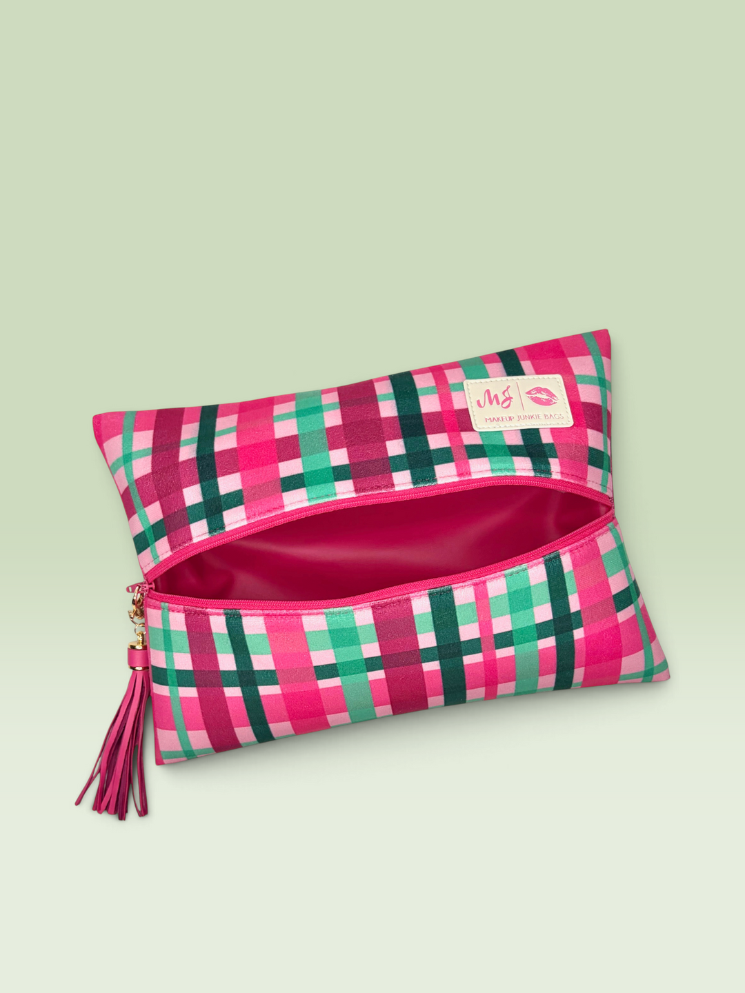 Plaid and Joy Pink Plaid by Makeup Junkie (Ships in 4-5 Weeks)