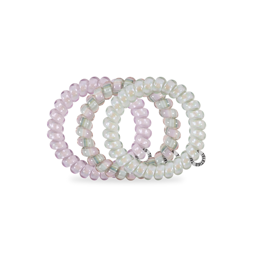 Teleties Hair Tie - Large Band Pack of 3 - Opal Glow