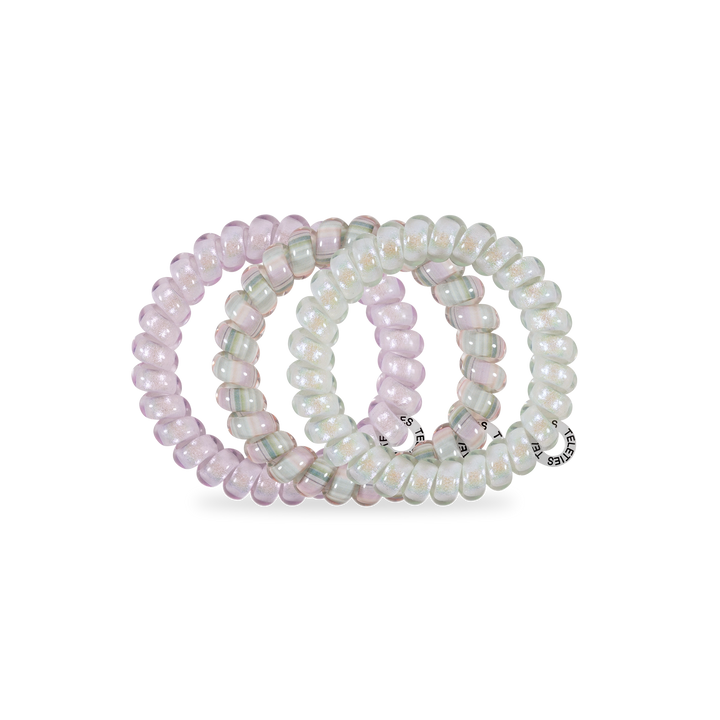 Teleties Hair Tie - Large Band Pack of 3 - Opal Glow
