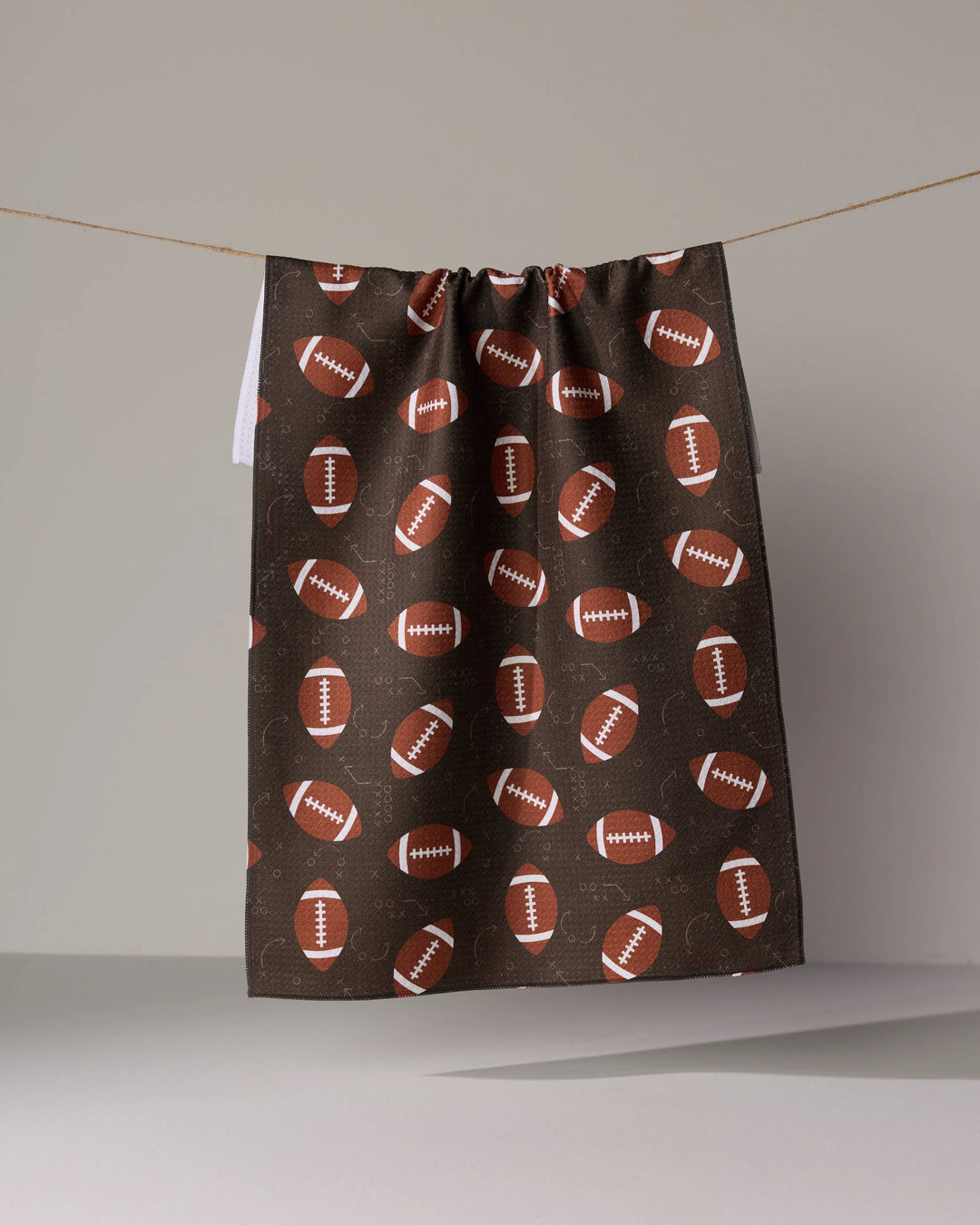 First Down Football Tea Towel by Geometry
