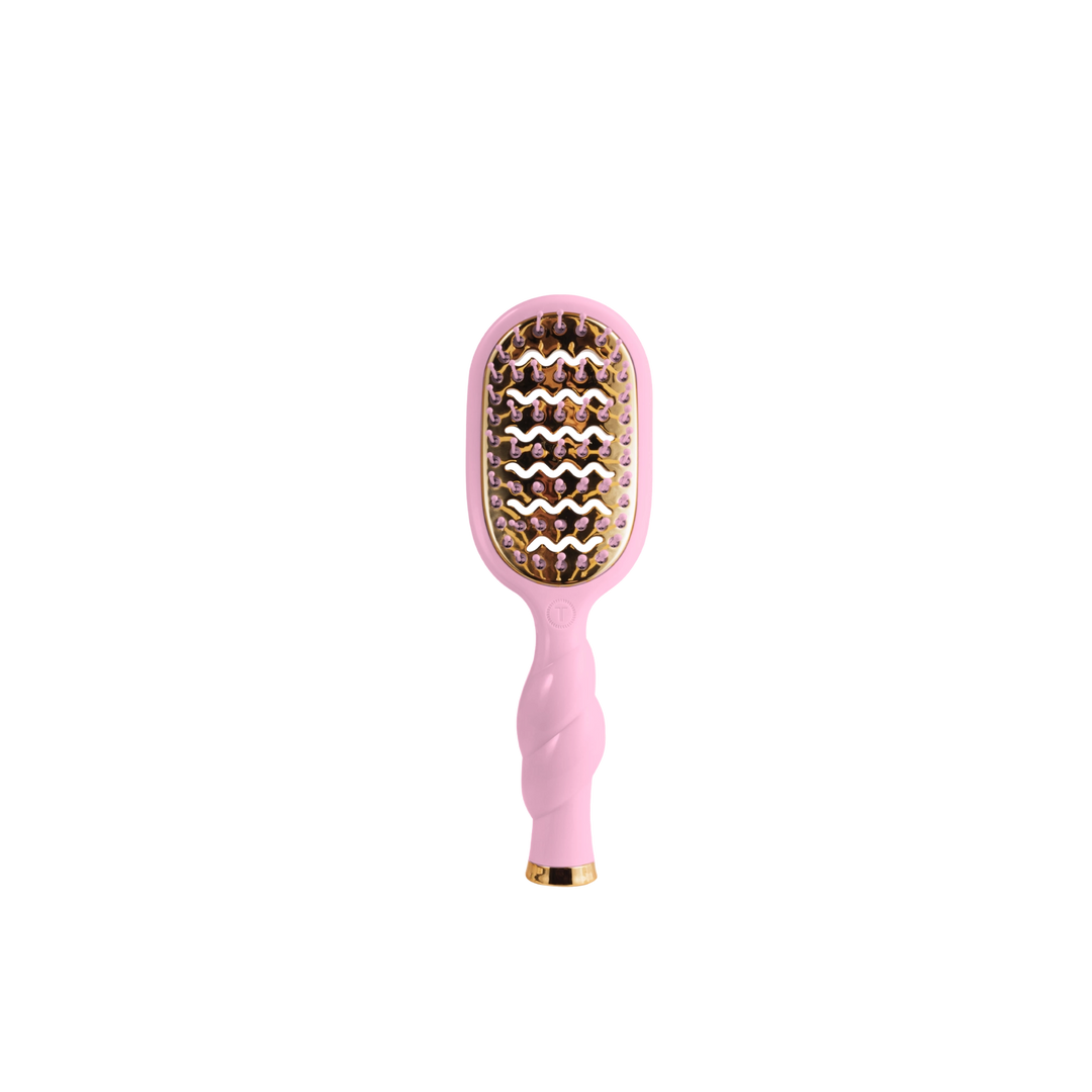 Bubblegum Pink Mini Vented Hair Brush by Teleties (Ships Next Week)