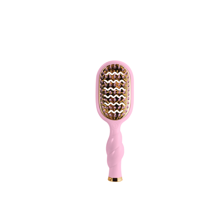 Bubblegum Pink Mini Vented Hair Brush by Teleties (Ships Next Week)