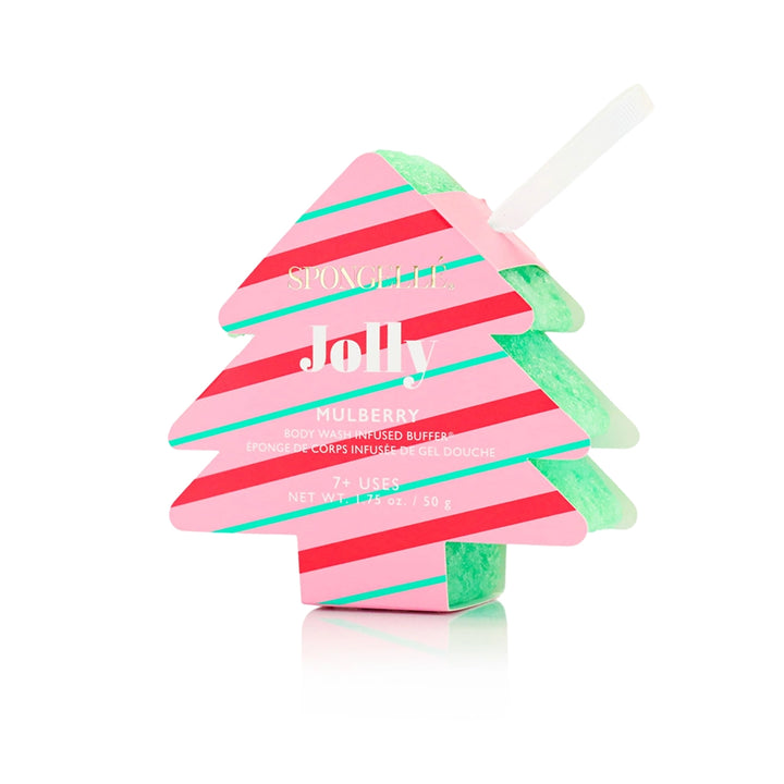Christmas Tree Body Wash Buffer Ornament - Jolly Mulberry