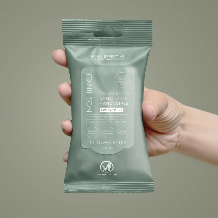 Sanitizing Travel Wipes - Eucalyptus by Noshinku