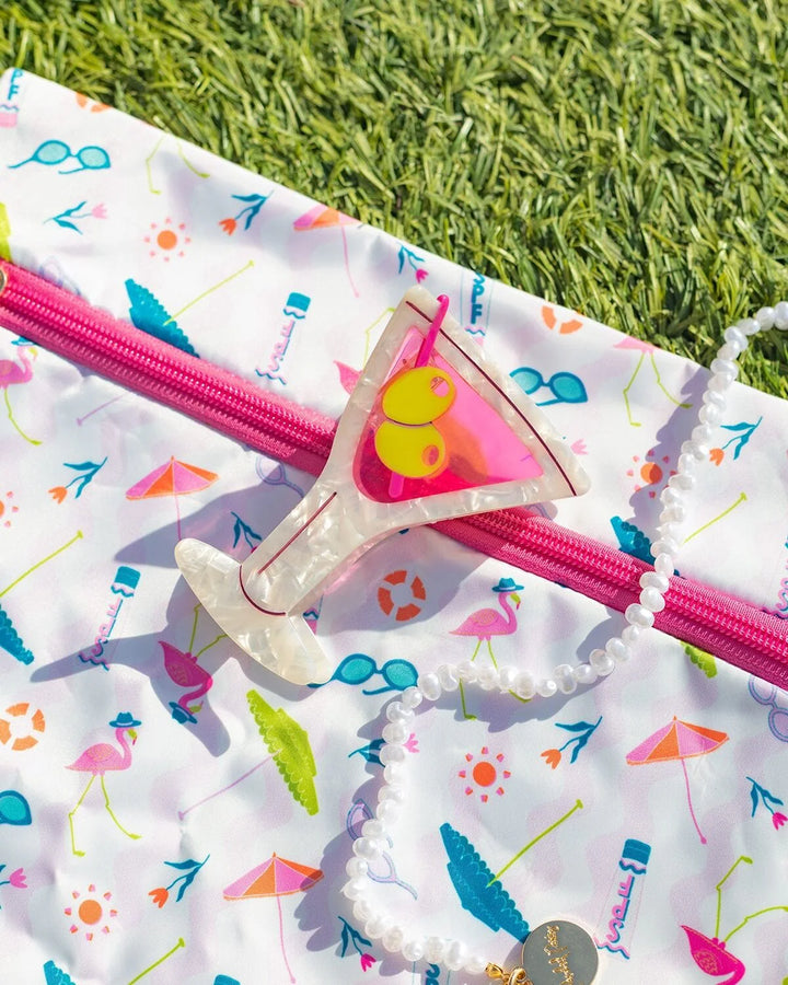 Say Cheers Martini Hair Claw Clip