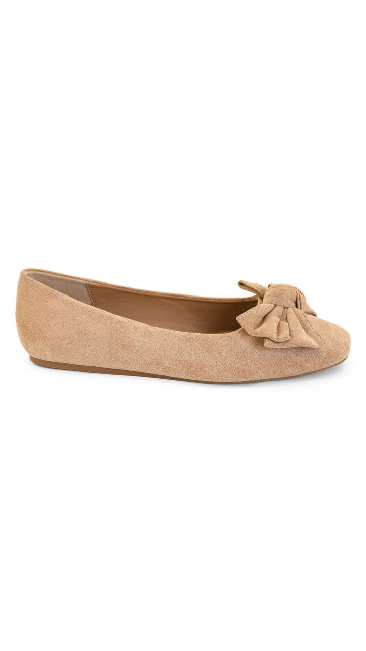 Sugar Rush Flats - Camel Faux Suede by Corkys
