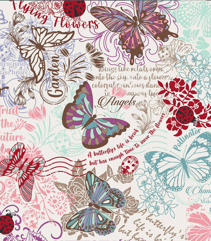 Dancing Butterflies Happy Shopper Zip Top Thermal Tote