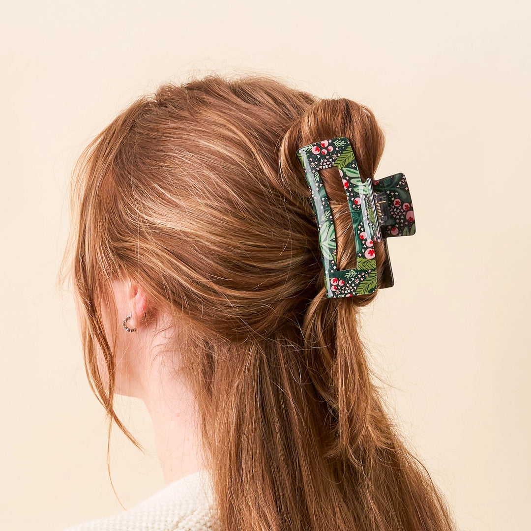 Jolly Sprig Green Claw Clip by the Darling Effect