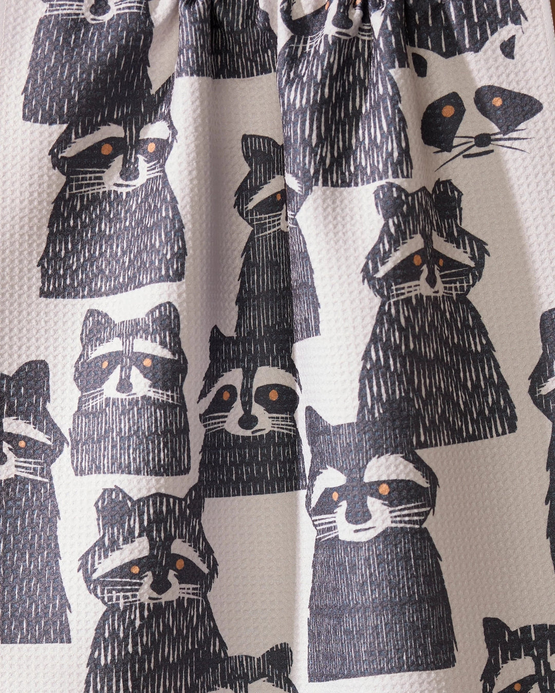 Banditbunch Raccoon Tea Towel By Geometry
