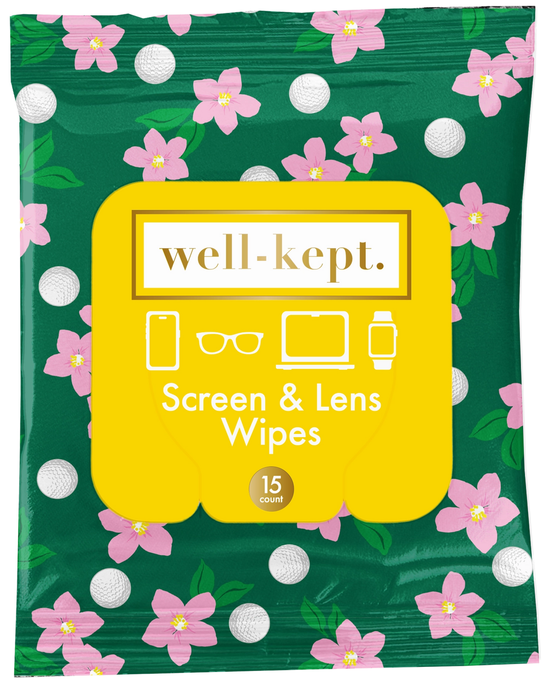 Screen & Lens Wipes - Tee Time by Well-Kept (Preorder: Ships in 2-3 Weeks)