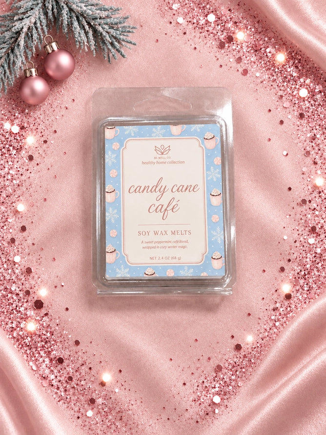 Candy Cane Cafe Soy Wax Melt By Be Well Co. (Ready to Ship)