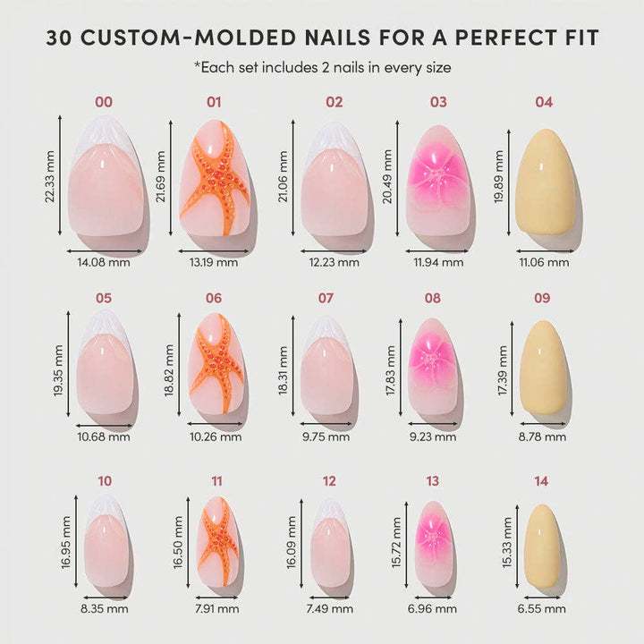 Sunset Tide Press-On Nails by Glamnetic