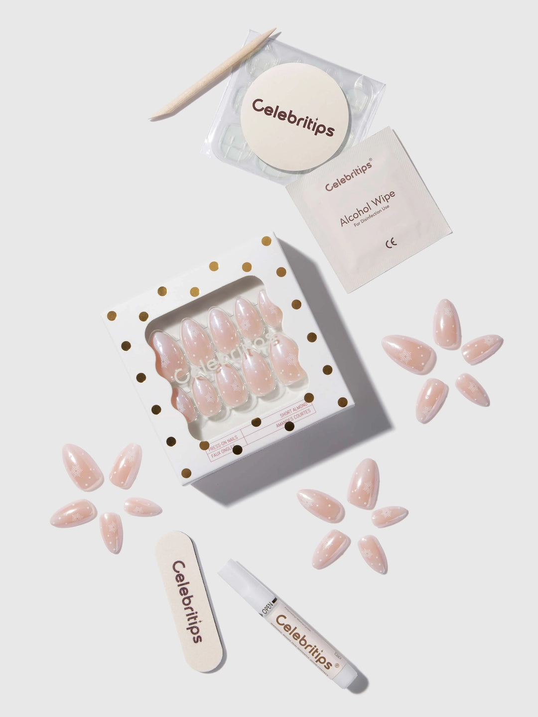 First Snowfall Press-On Nails by Celebritips