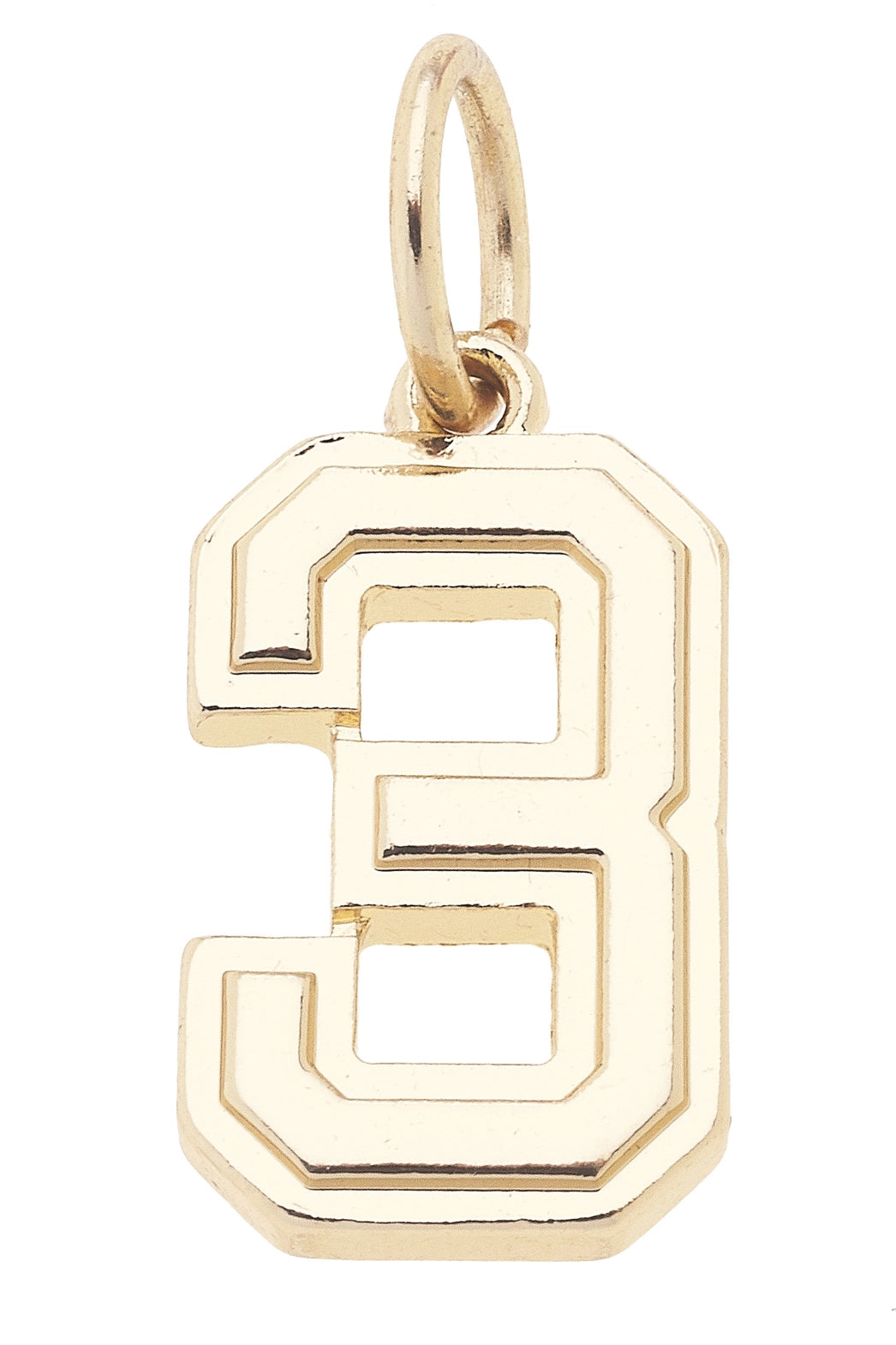 Number Charm in Shiny Gold By Canvas
