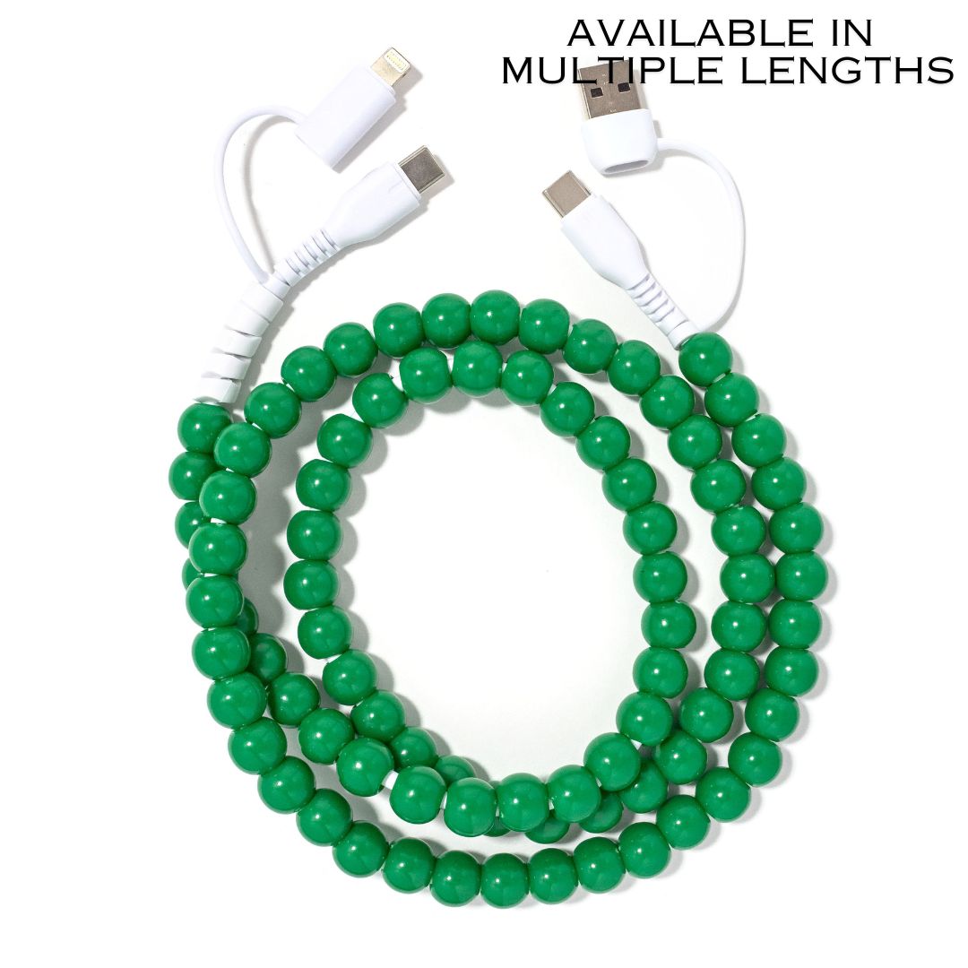 JULY PREORDER: Beaded Phone Charger Watermelon by Erimish (Ships in 2-3 Weeks)