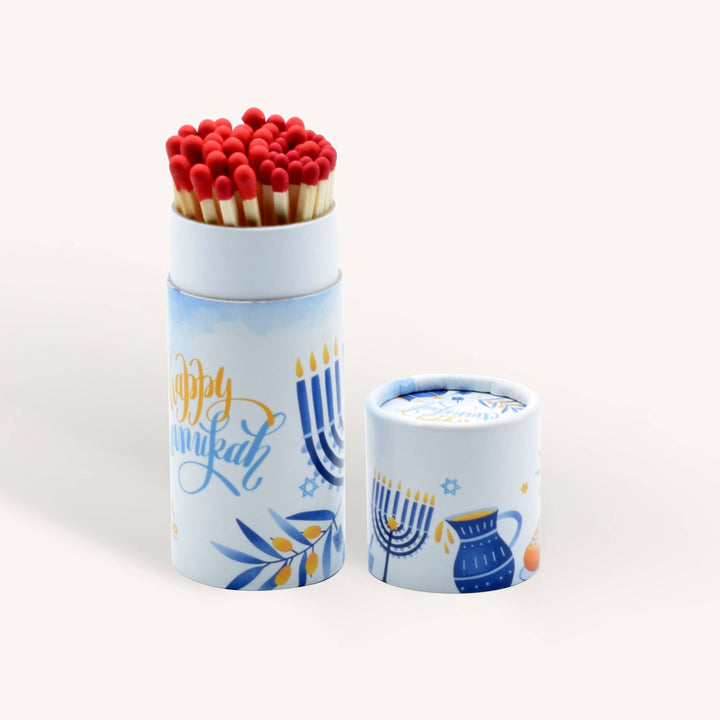Extra Long Chanukah Matches Tube - 40 Matches