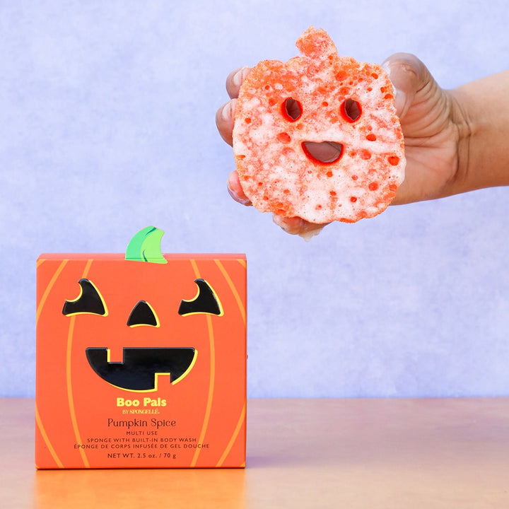 Boo Pals Halloween Bath Buffer - Pumpkin Spice