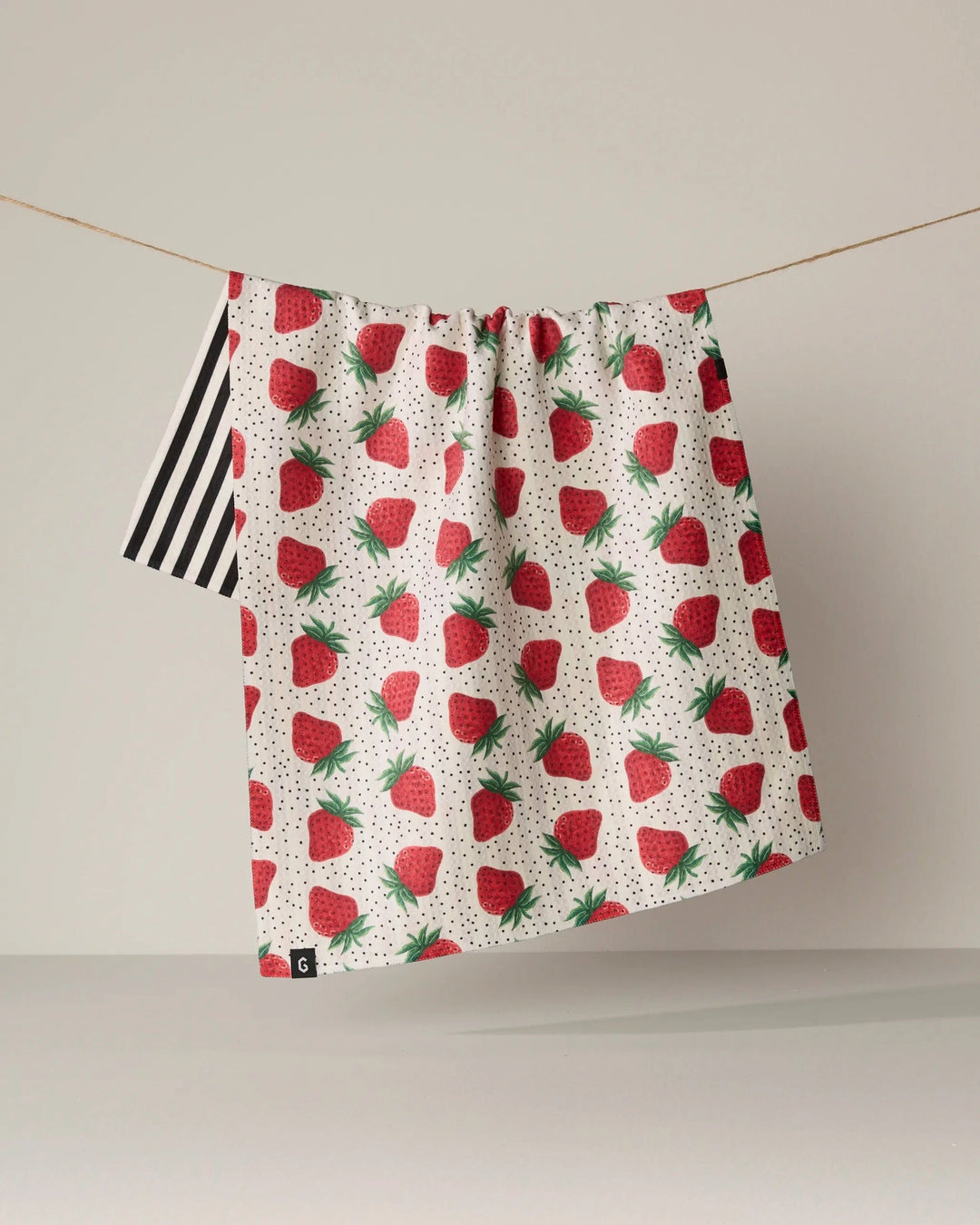Strawberry Lane Luxe Kitchen Towel by Geometry