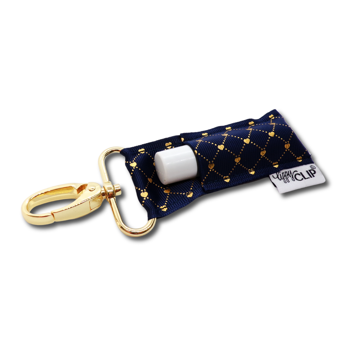 Gold Lattice on Navy LippyClip® (PREORDER: Ships in 2-3 Weeks)