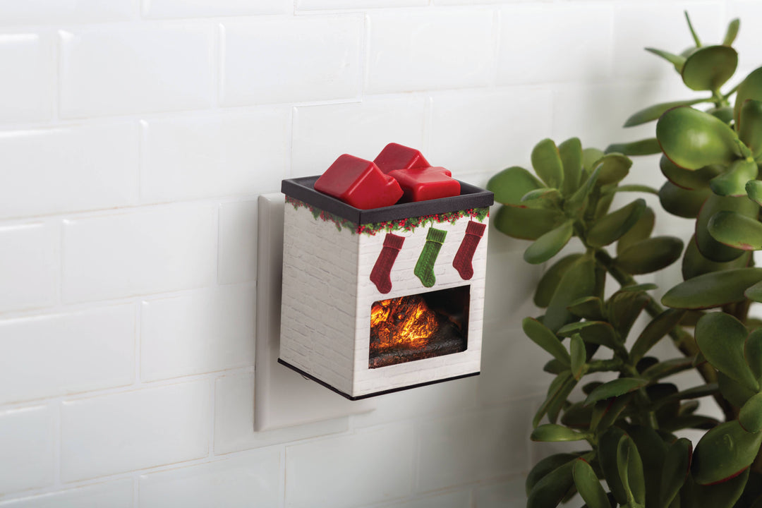 Holiday Fireplace Pluggable Fragrance Warmer