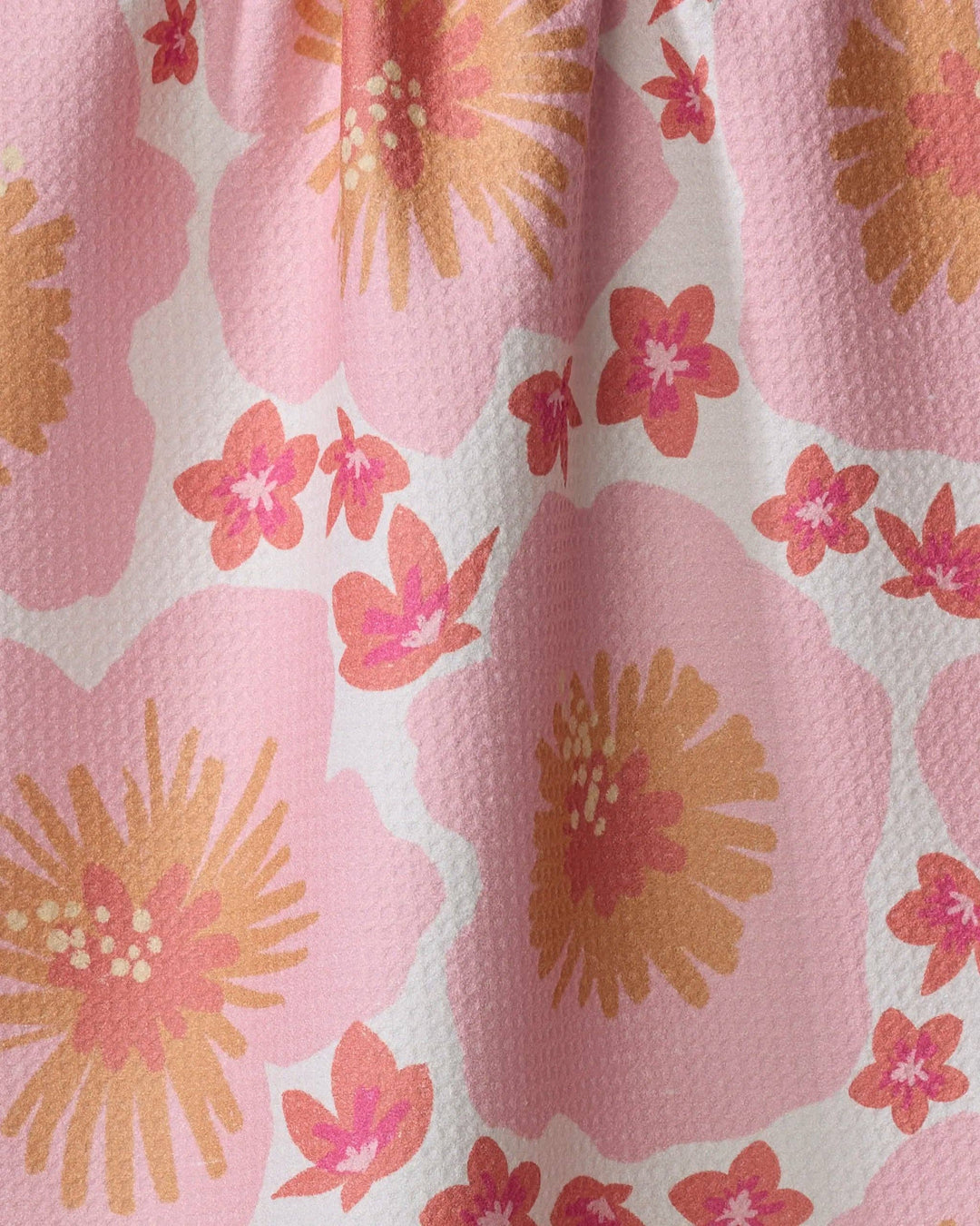 Hibiscus Sunset Tea Towel by Geometry