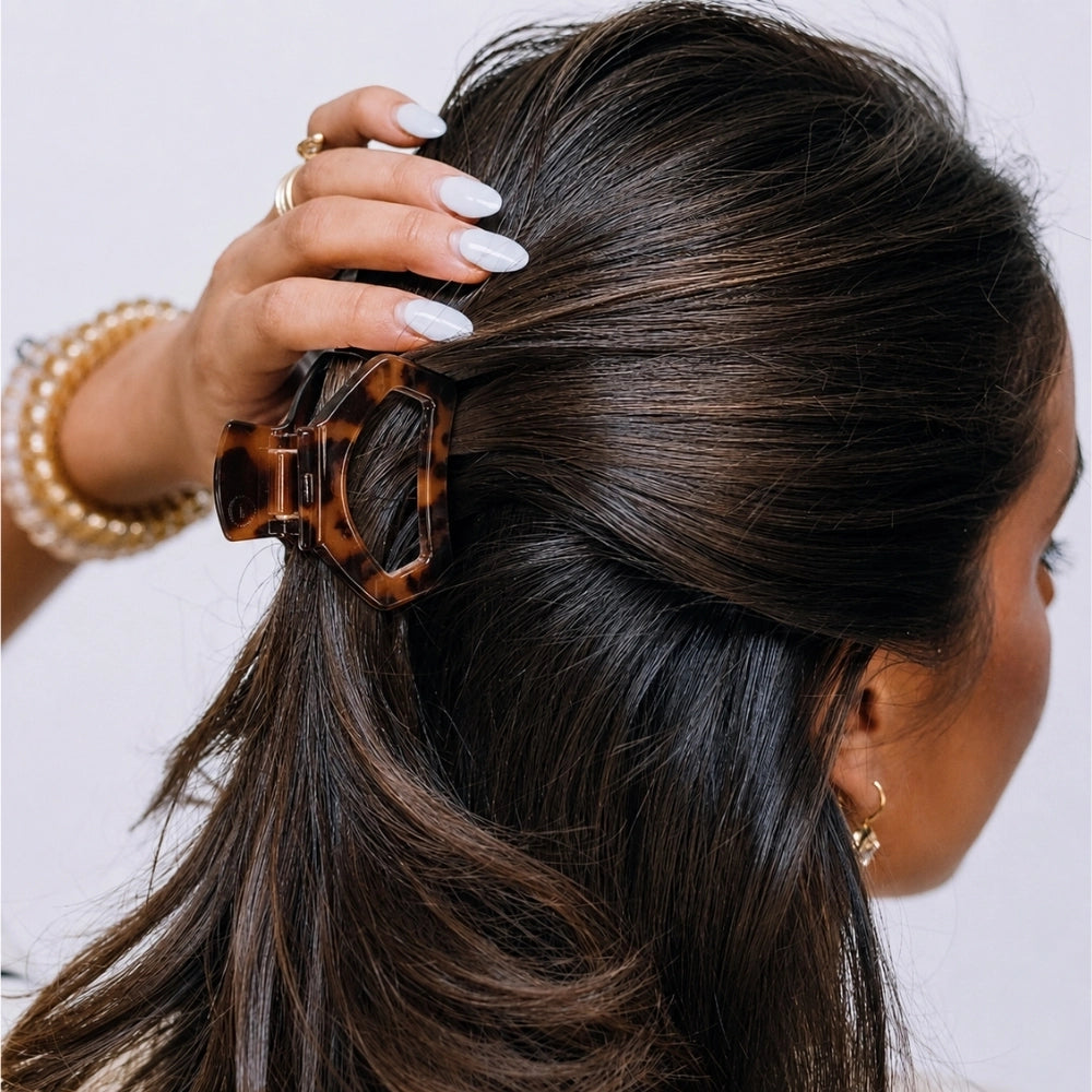 Petite Teleties Open Claw Clip - Tortoise