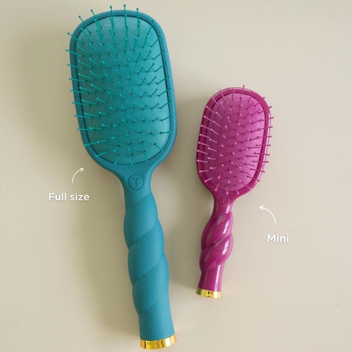 Mulberry Mini Detangler Hair Brush for Medium Hair by Teleties
