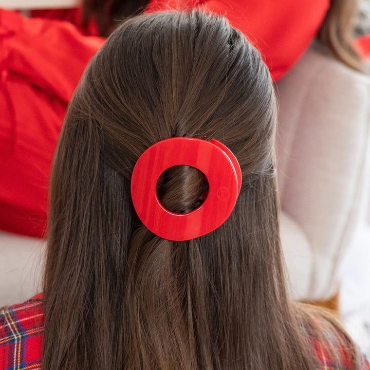 Medium Teleties Flat Open Circle Clip - Red Carpet Ready (Ships in 1-2 Weeks)