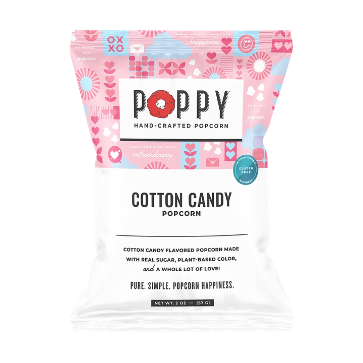 Cotton Candy Popcorn Snack Bag by Poppy