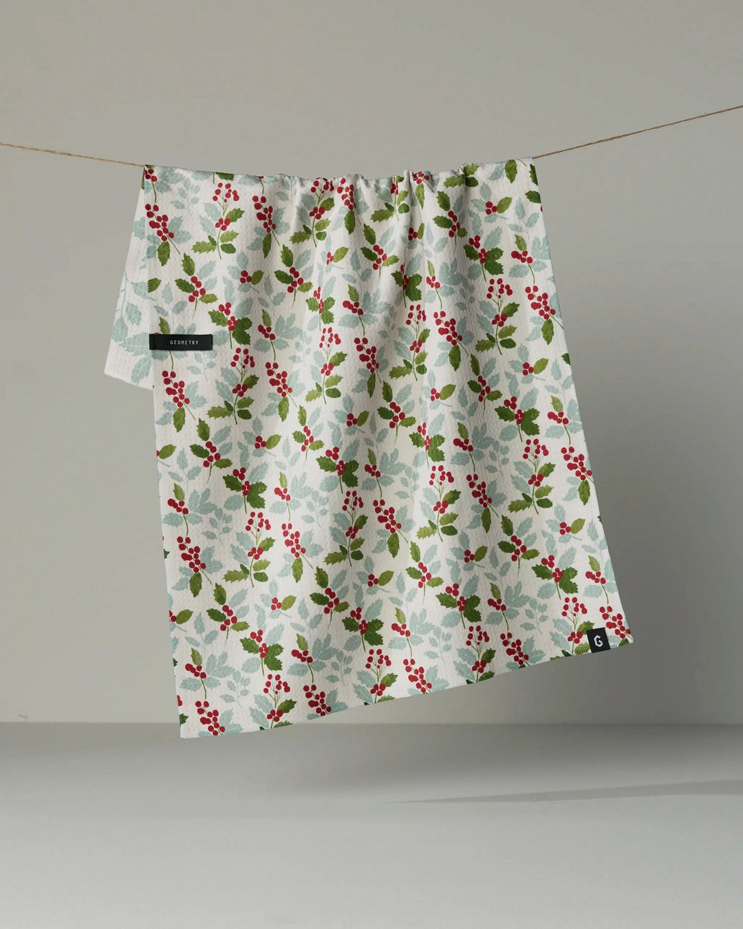 Holly Lane Luxe Kitchen Towel by Geometry