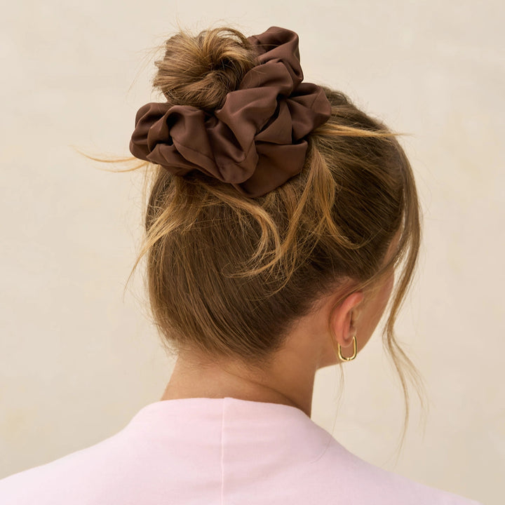 Oversized Scrunchies - Black & Chocolate