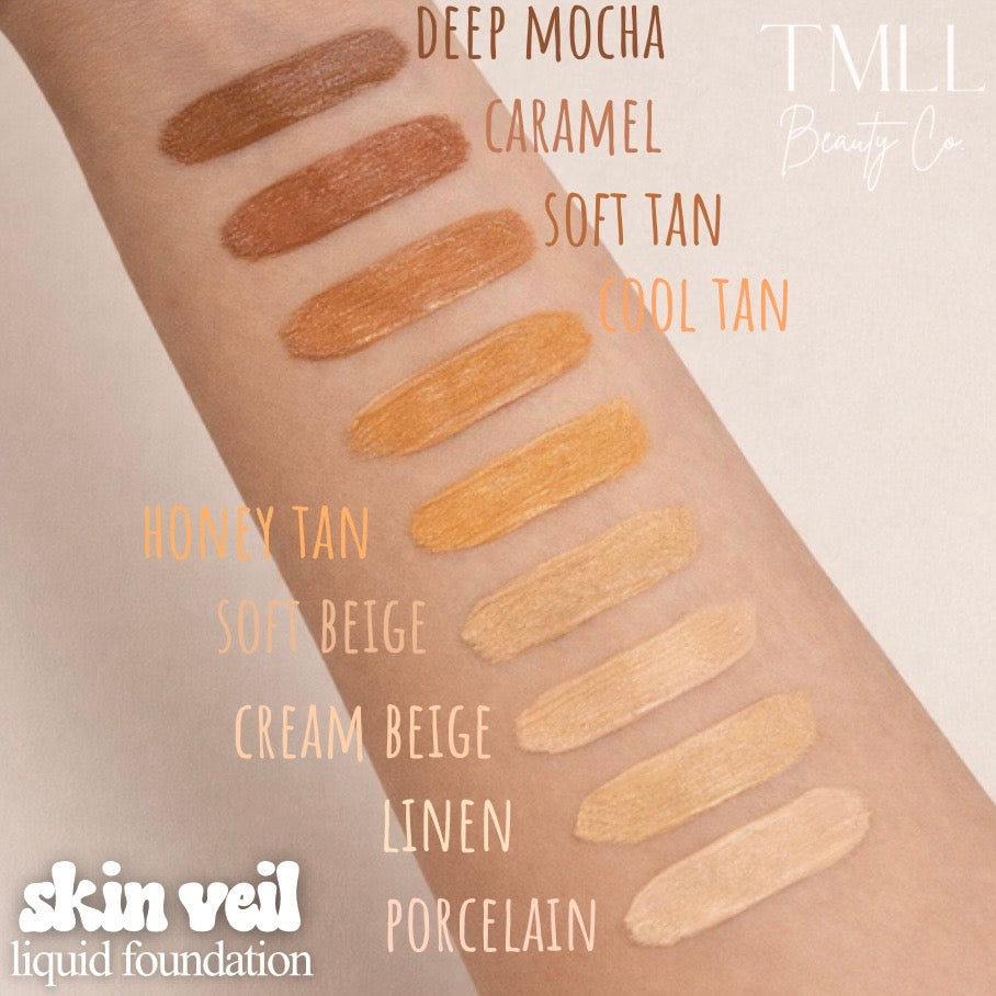 JULY PREORDER: Skin Veil Luxury Full Coverage Foundation by TMLL (Ships in 2-3 Weeks)