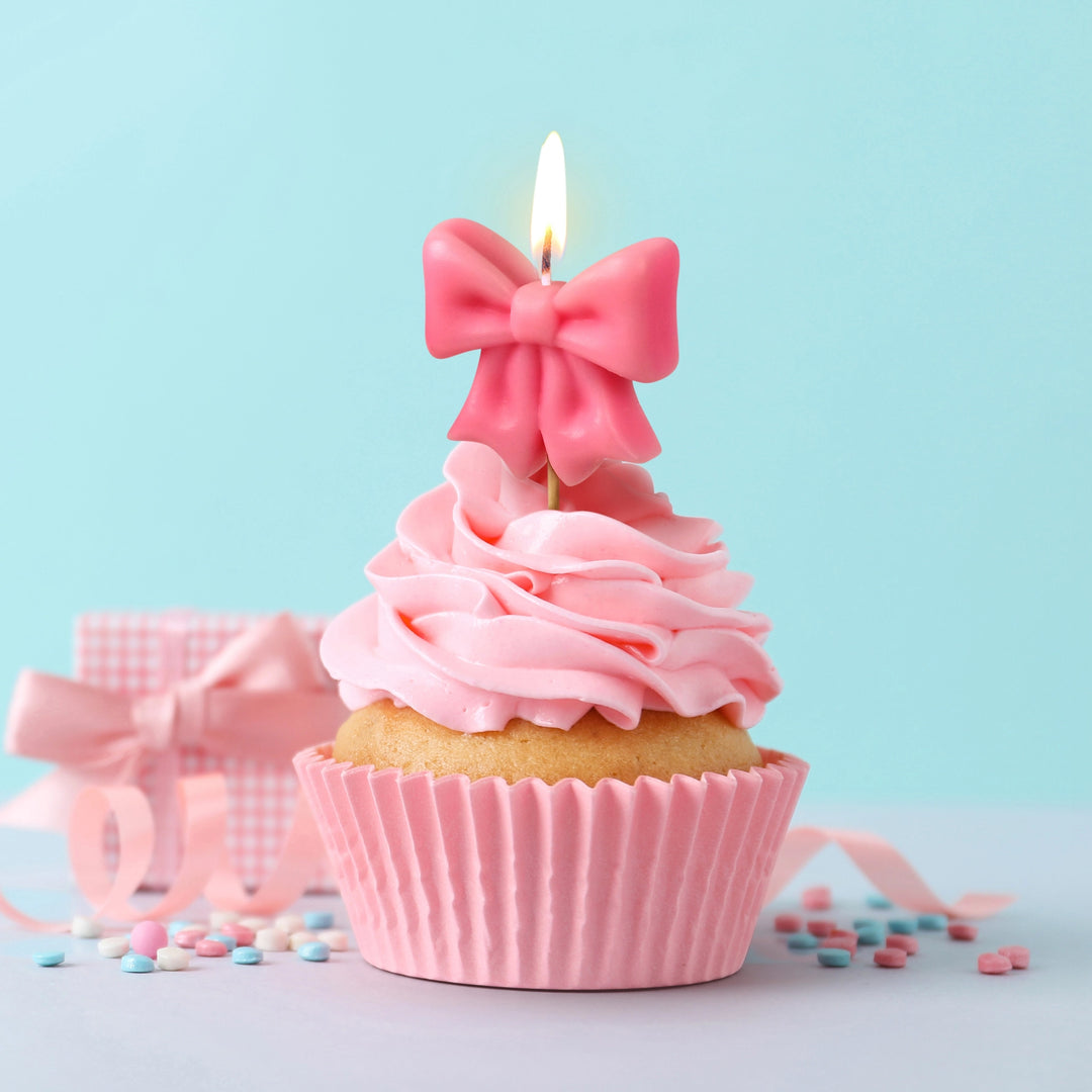 Wrap Party Bow Cake Candles