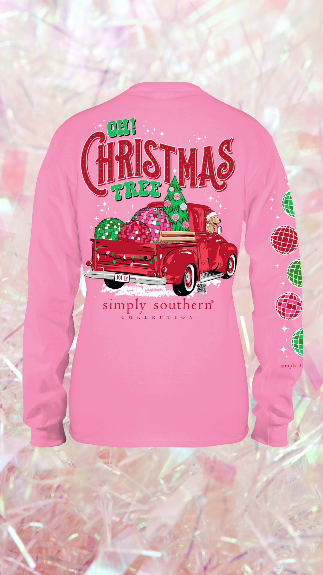 'Oh Christmas Tree' Disco Long Sleeve Tee by Simply Southern