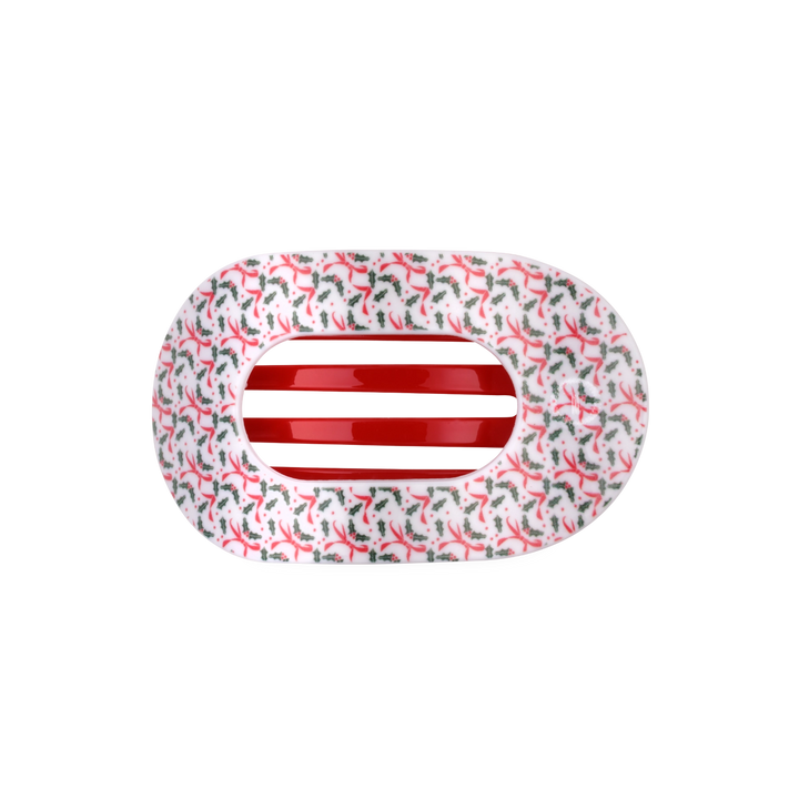 Medium Teleties Flat Oval Clip - Festive Feels (Ships in 1-2 Weeks)
