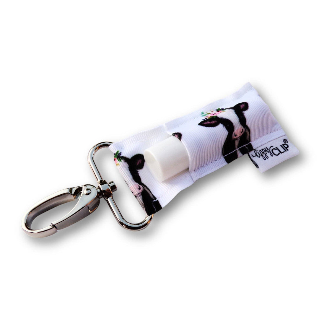 Cow with Flower Crown LippyClip® Lip Balm Holder (PREORDER: Ships in 2-3 Weeks)