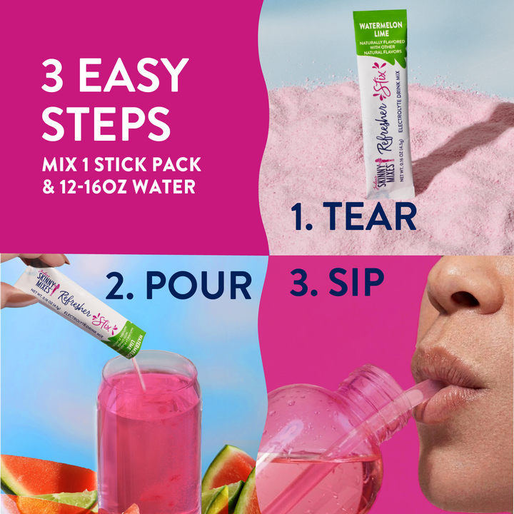 Refresher Stix Drink Mix 16 ct - Watermelon Lime