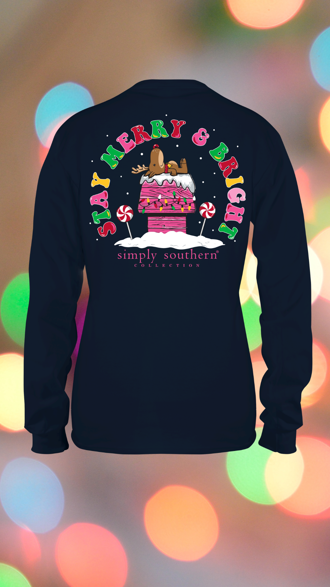 Youth 'Stay Merry & Bright' Long Sleeve Tee by Simply Southern