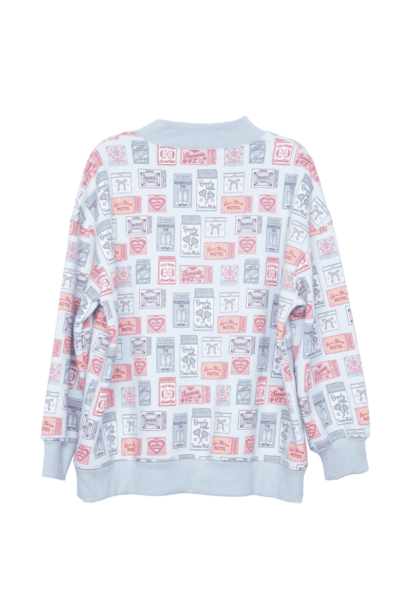 Traveling Matchbook All Over Sweatshirt by Katydid