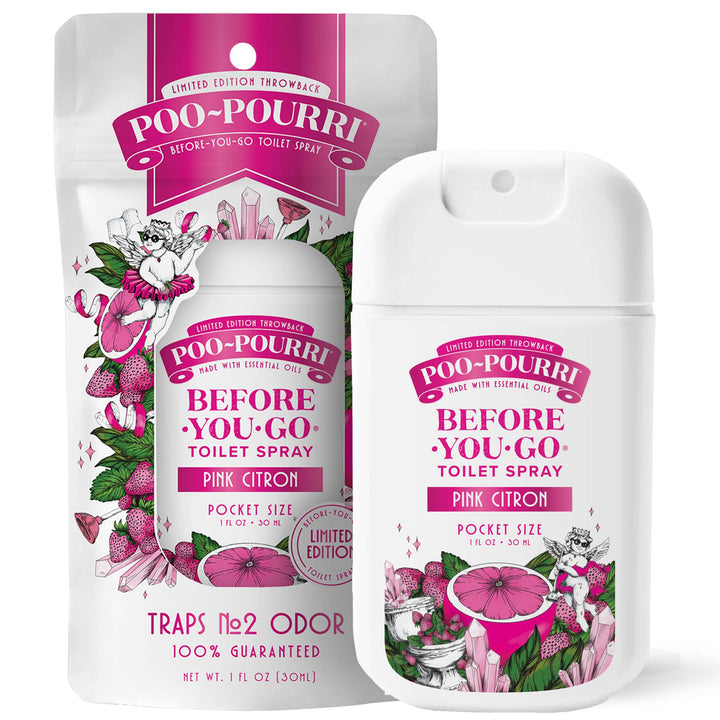 Pink Citron 1oz Pouched Pocket Sprayer by Poo~Pourri