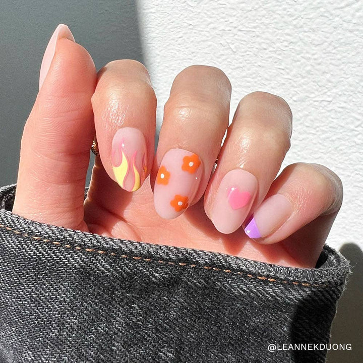 Wild Child Short Oval Press-On Nails by Glamnetic