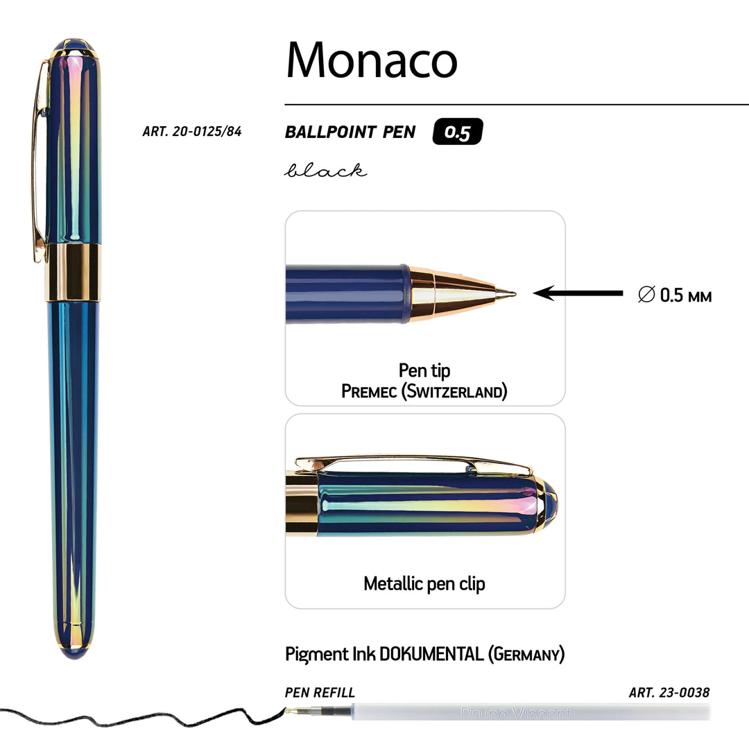 Monaco Pen - Pearlescent Blue