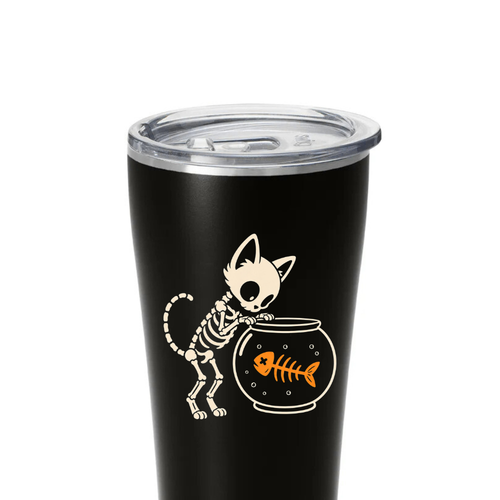by PrepO: Skeleton Cat 3" Decal (Ships in 2-3 Weeks)