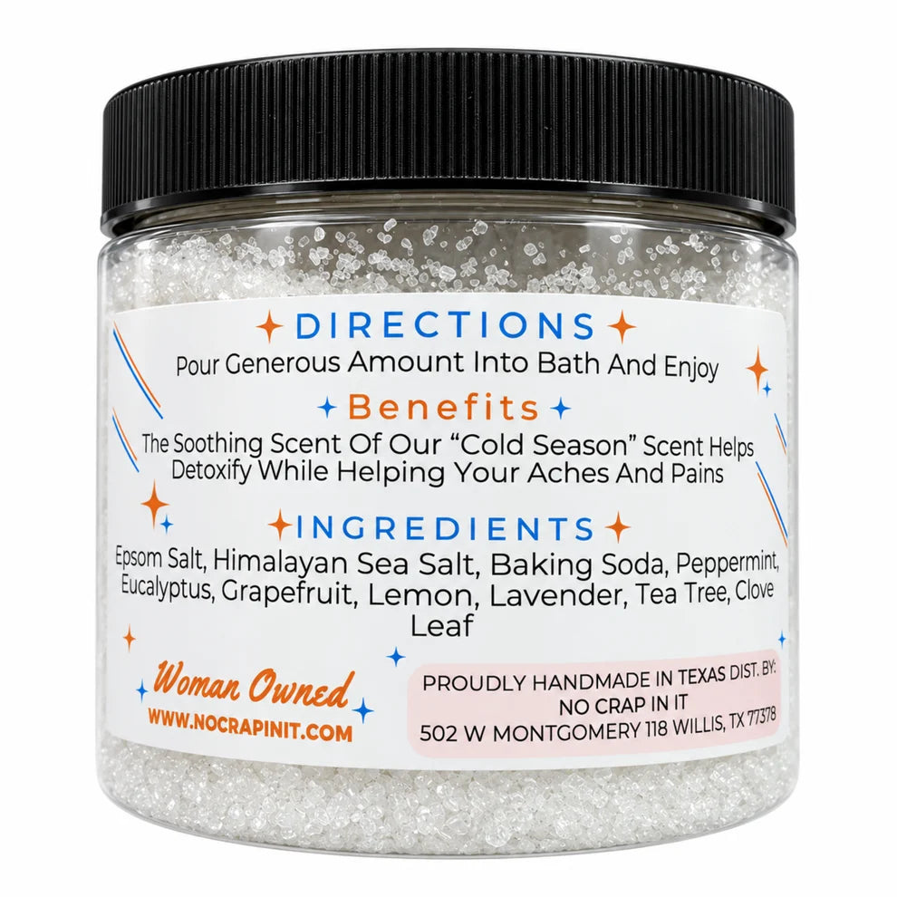 Cold Season Bath Soak By No Crap In It (Ships in 2-3 Weeks)