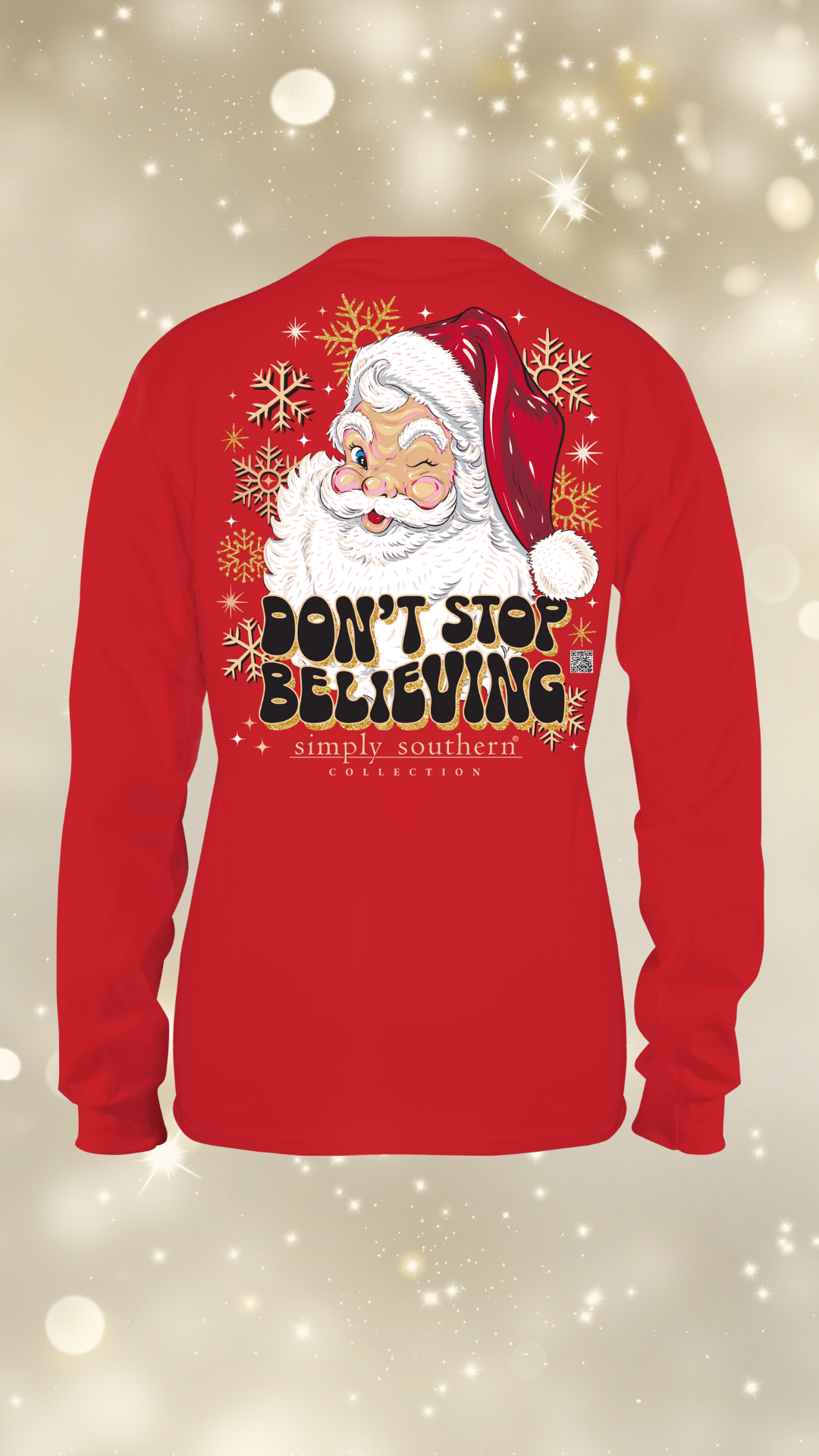 'Believe' Santa Long Sleeve Tee by Simply Southern