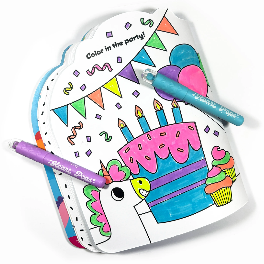 Heart Pops Neon Highlighters Set